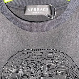 Black long sleeve Versace dress